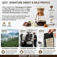 London Roast Co Jamaica Blue Mountain Coffee Beans 1kg | Medium Roast