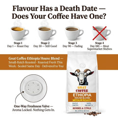 Goat Coffee Ethiopia House Blend Coffee Beans 1kg | Medium Roast