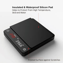Coffeeholic Digital Coffee Scales 2kg | Timer, 0.1g Precision