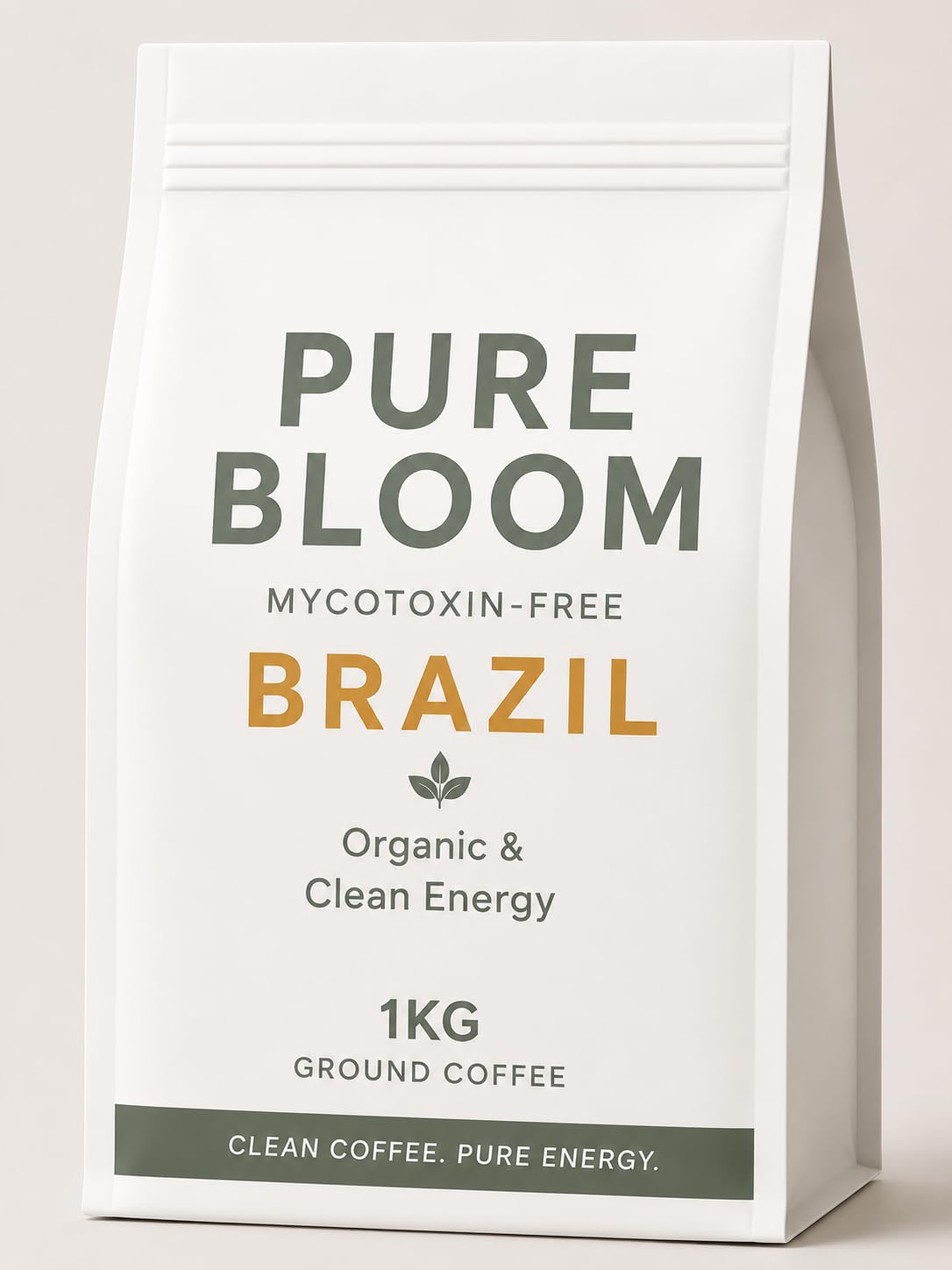 Pure Bloom Clean Brazil Ground Coffee 1kg