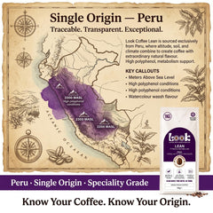 Look Coffee Lean Fitness & Metabolism Clean Coffee Beans 1kg