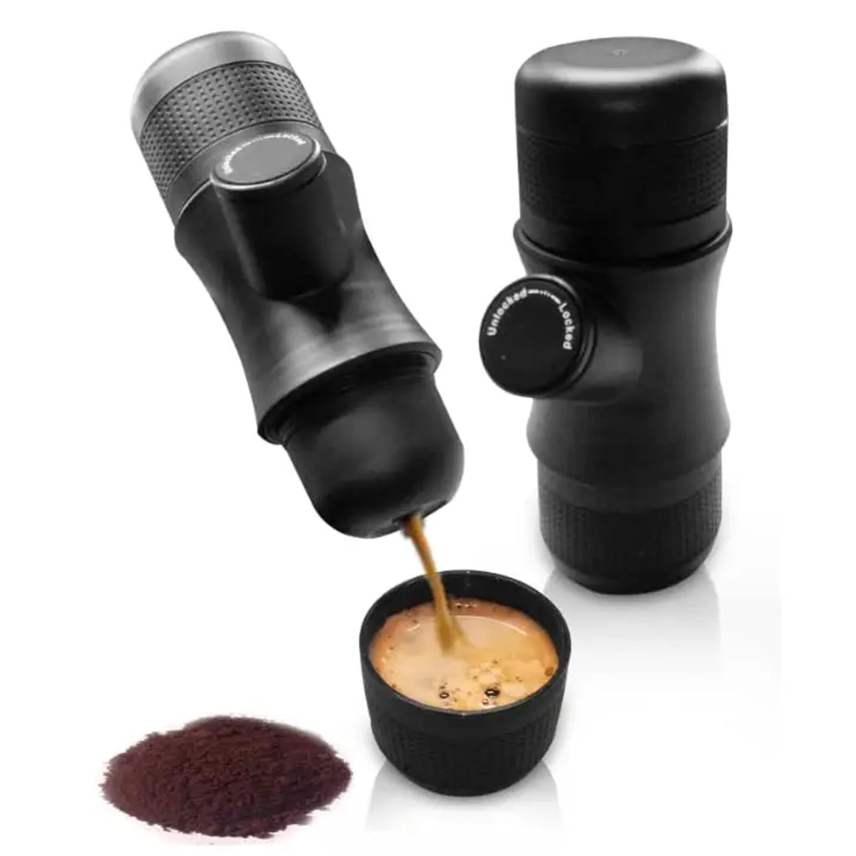 Coffeeholic Portable Coffee Machine | Manual Travel Espresso Maker