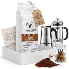 Coffeeholic Irish Cream Whiskey Ground Coffee 1kg | Medium Roast