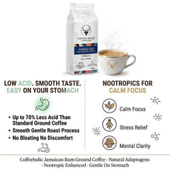 Coffeeholic Jamaican Rum Inspired Ground Coffee 1kg | Dark Roast