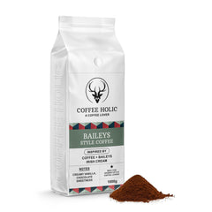 Coffeeholic Bailey Irish Cream Style Ground Coffee 1kg | Medium Roast