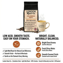 London Roast Co Colombia Huila Coffee Beans 1kg | Light-Medium Roast
