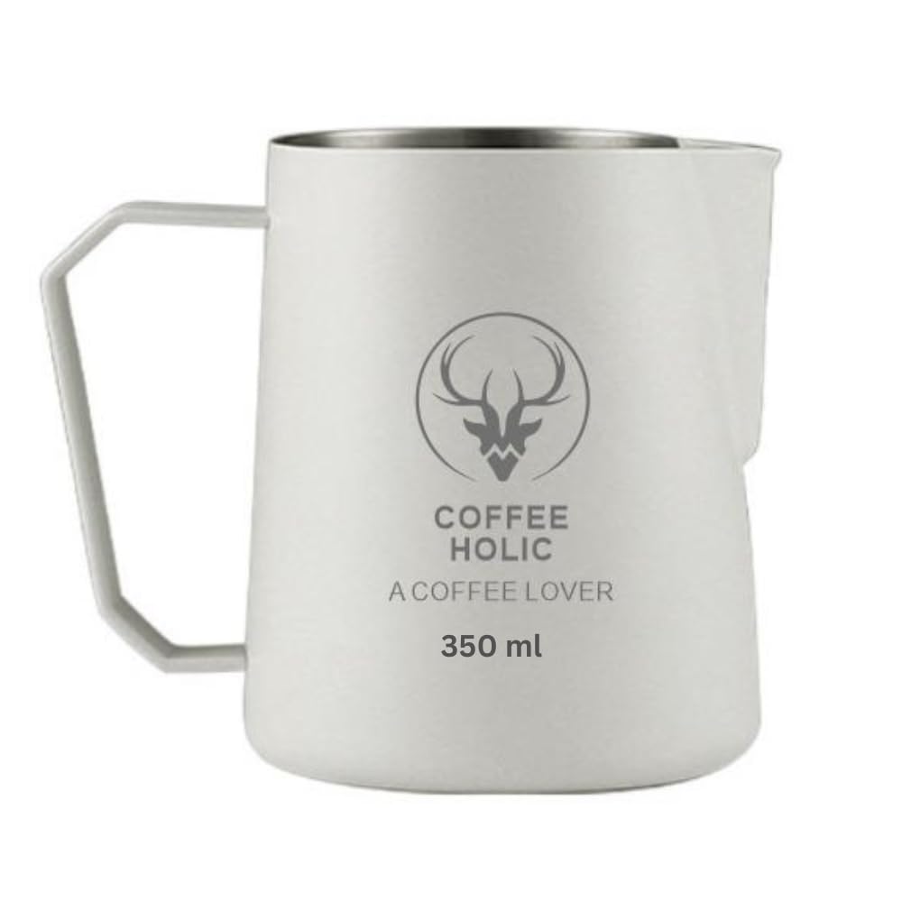 Coffeeholic Travel Mug 350ml | White Stainless Steel