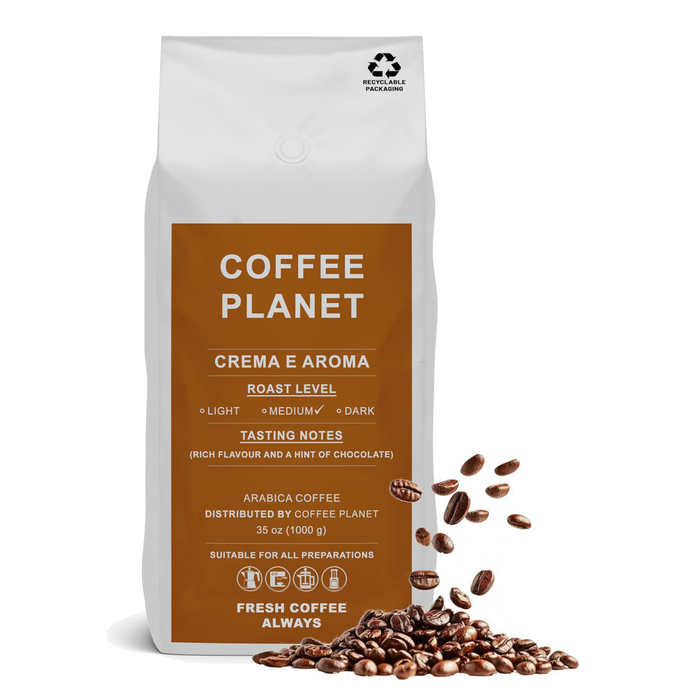 Coffee Planet Crema e Aroma Coffee Beans 1kg | Medium Roast