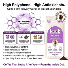 Look Coffee Balance Half-Caf Organic Ground Coffee 1kg