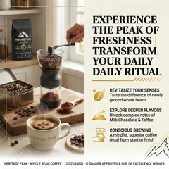 Heritage Peak Colombia Coffee Beans 1kg | Medium Roast