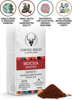 Coffeeholic Mocha Martini Ground Coffee 1kg | Dark Roast